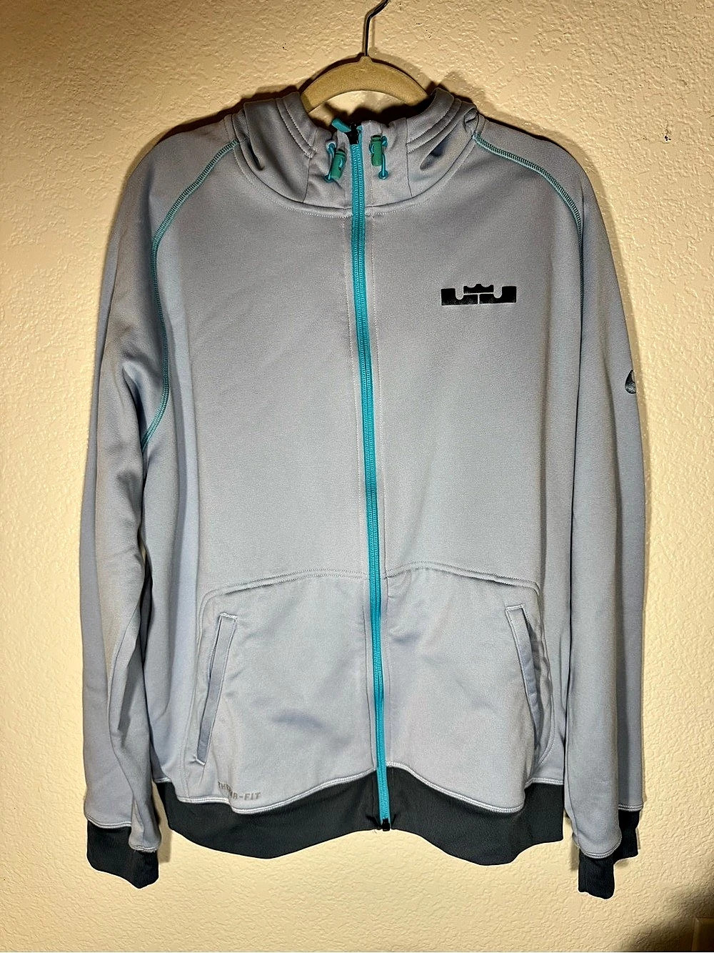 Nike LeBron James Opposition Hero Therma-FIT Full-Zip Hoodie Blue Men’s Large EU